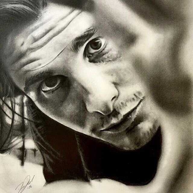 Time lapse drawing of another inspirational actors, Christian Bale. Graphite on paper. Born in Wales in 1974. Known for many transformative roles including my favourite, The Fighter. #christianbale #drawing #art #portrait #pencildrawing #hyperrealism