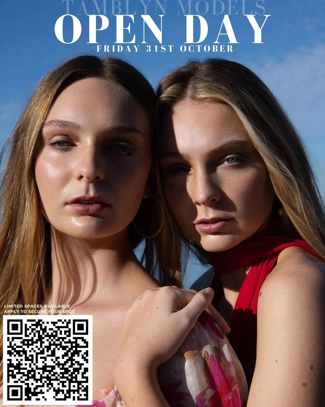 REGISTER TO GET SCOUTED AND BOOK YOUR SPOT!

TAMBLYN MODELS OPEN DAY
Date: Friday, 31st October
Location: Brisbane
Time: 12.45pm

Applicants must be:
- QLD based
- Australian citizens, permanent resident or hold a current Australian working visa 

LI