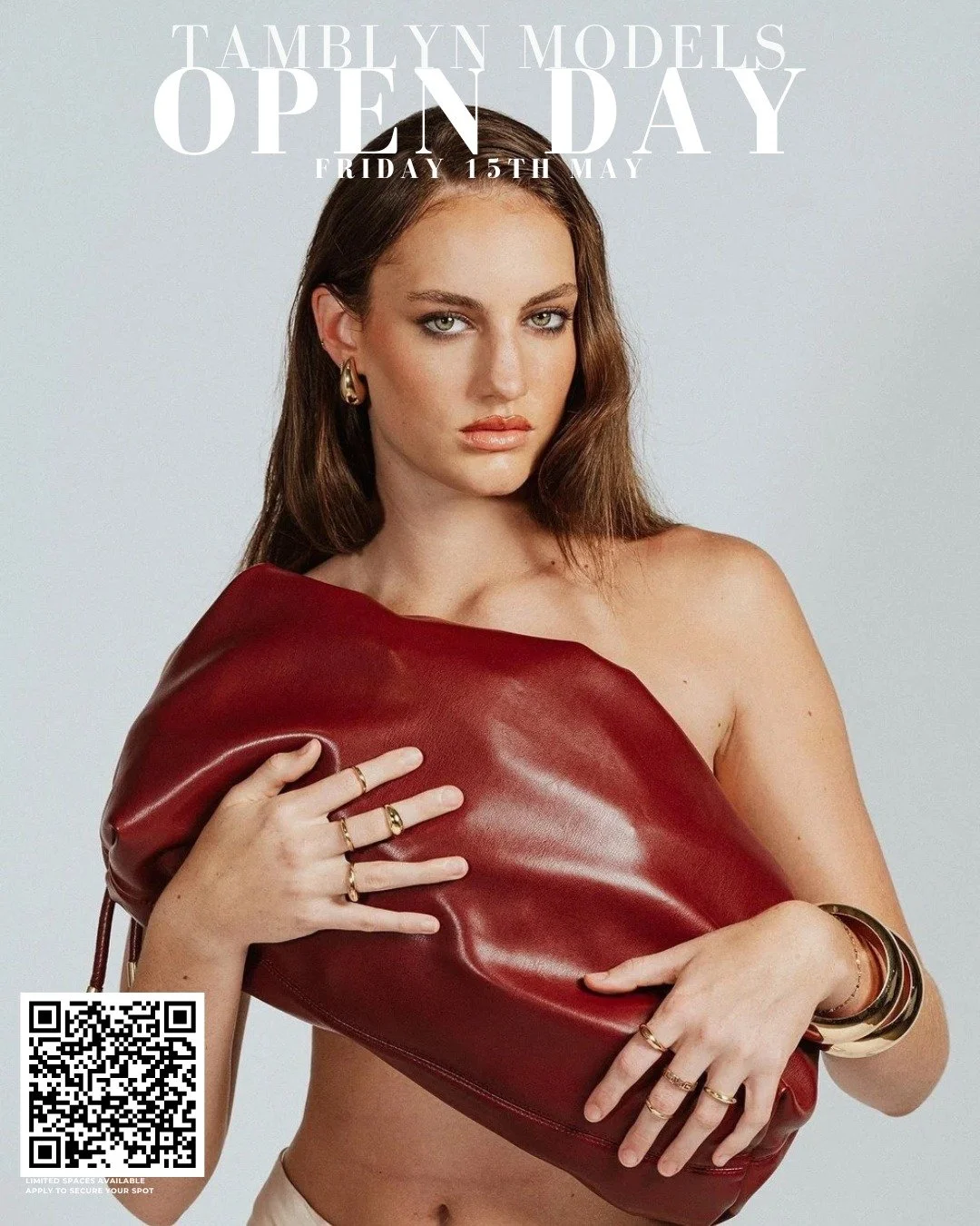 REGISTER TO GET SCOUTED AND BOOK YOUR SPOT!

TAMBLYN MODELS OPEN DAY
Date: Friday, 15th May
Location: Brisbane
Time: 12.45pm

Applicants must be:
- QLD based
- Australian citizens, permanent resident or hold a current Australian working visa 

LIMITE