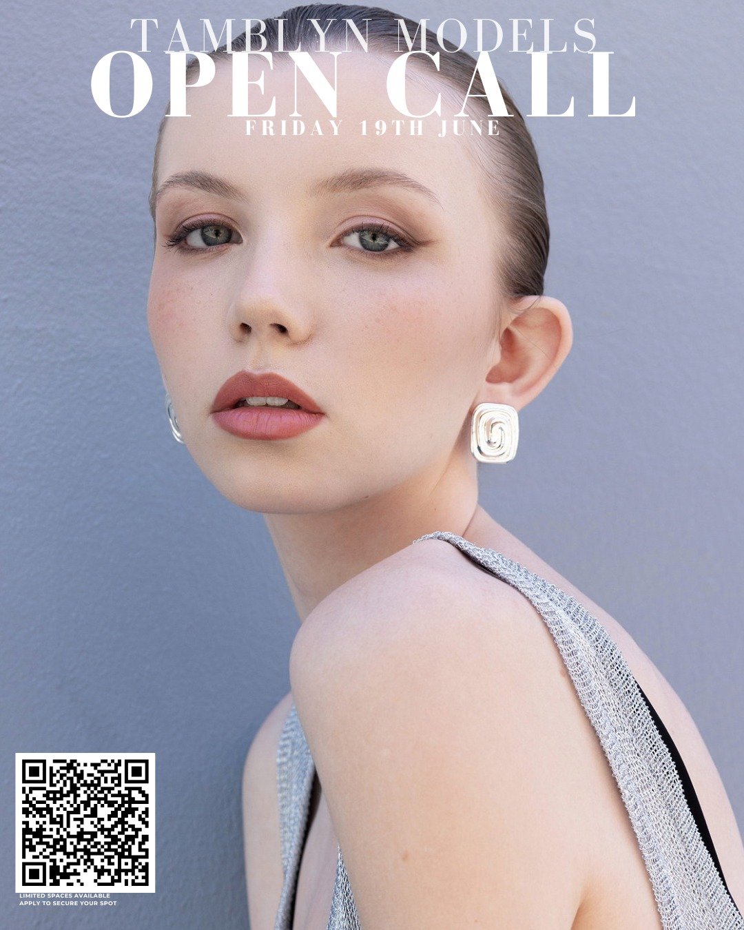 REGISTER TO GET SCOUTED AND BOOK YOUR SPOT!

TAMBLYN MODELS OPEN DAY
Date: Friday, 19th June
Location: Brisbane
Time: 12.45pm

Applicants must be:
- QLD based
- Australian citizens, permanent resident or hold a current Australian working visa

LIMITE