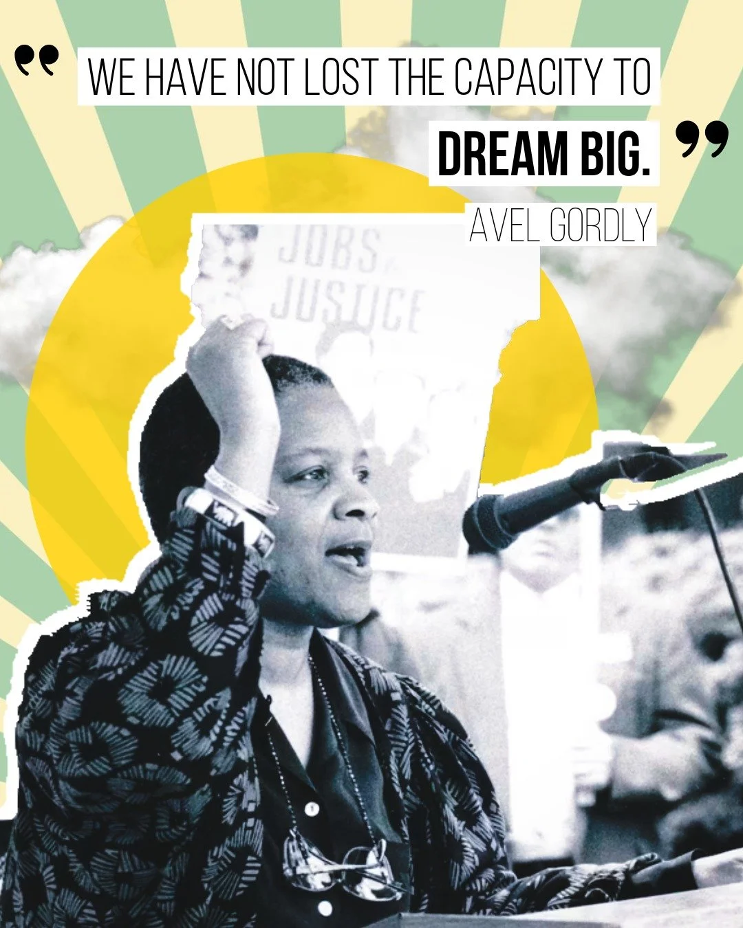 "We have not lost the capacity to dream big." &mdash; Avel Gordly

We honor Avel Gordly by continuing to dream big and building the future she believed was possible. May we carry her vision forward with courage and relentless resilience.