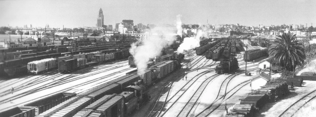 34. View of River Station from the North Broadway Bridge, 1953