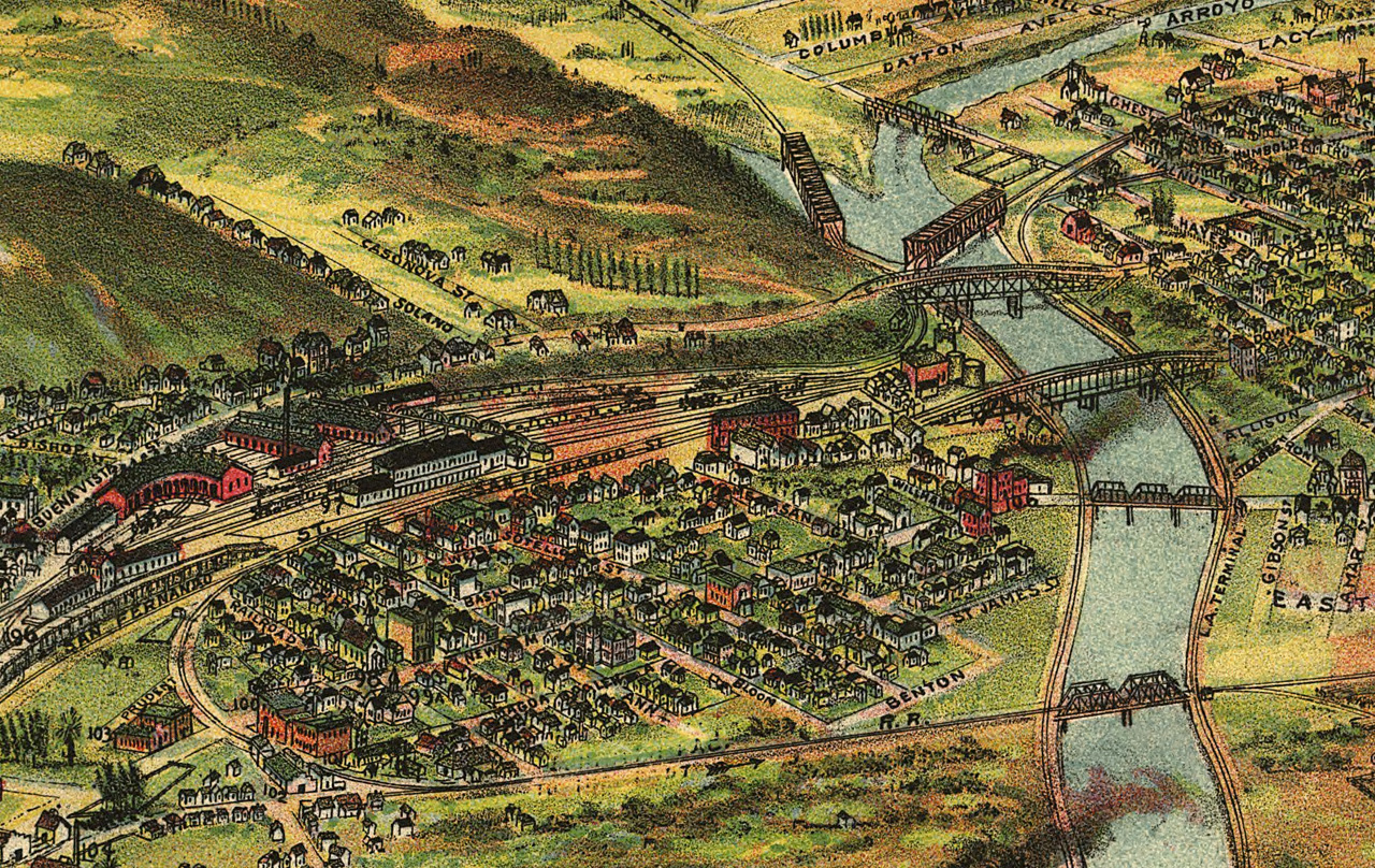  43. Section of the Pierce Map showing the River Station area, 1894 