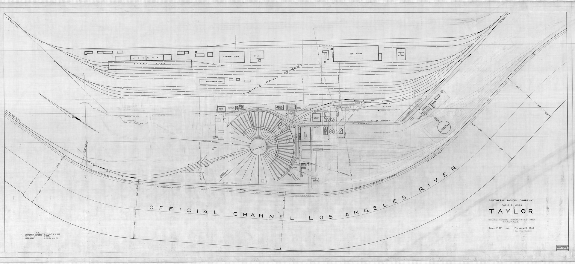  6. Plan of Taylor Yard, 1920 