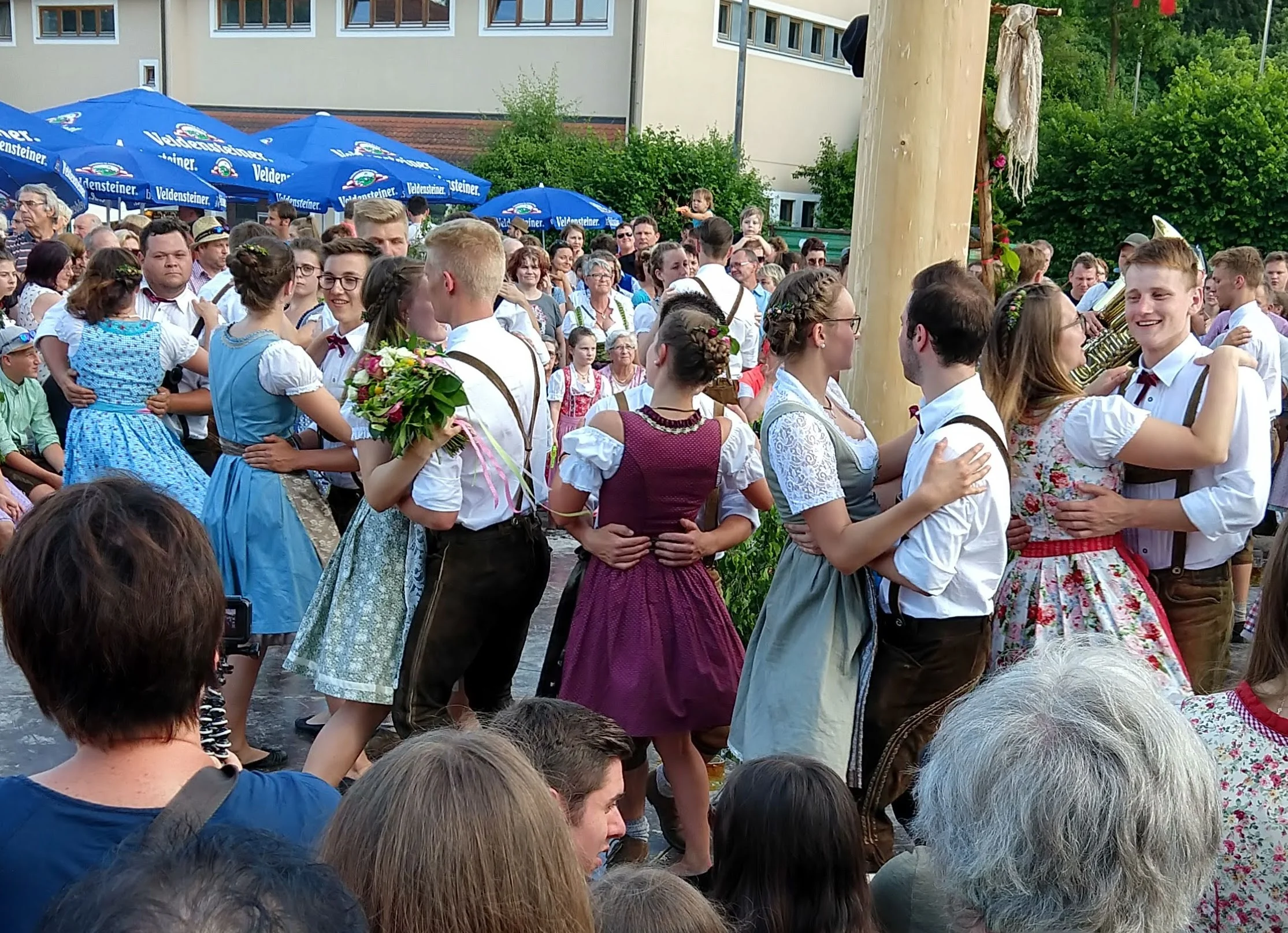 I didn't watch as closely, but my relatives report that dancing expertise varied as much as seeming enjoyment by the dancers.