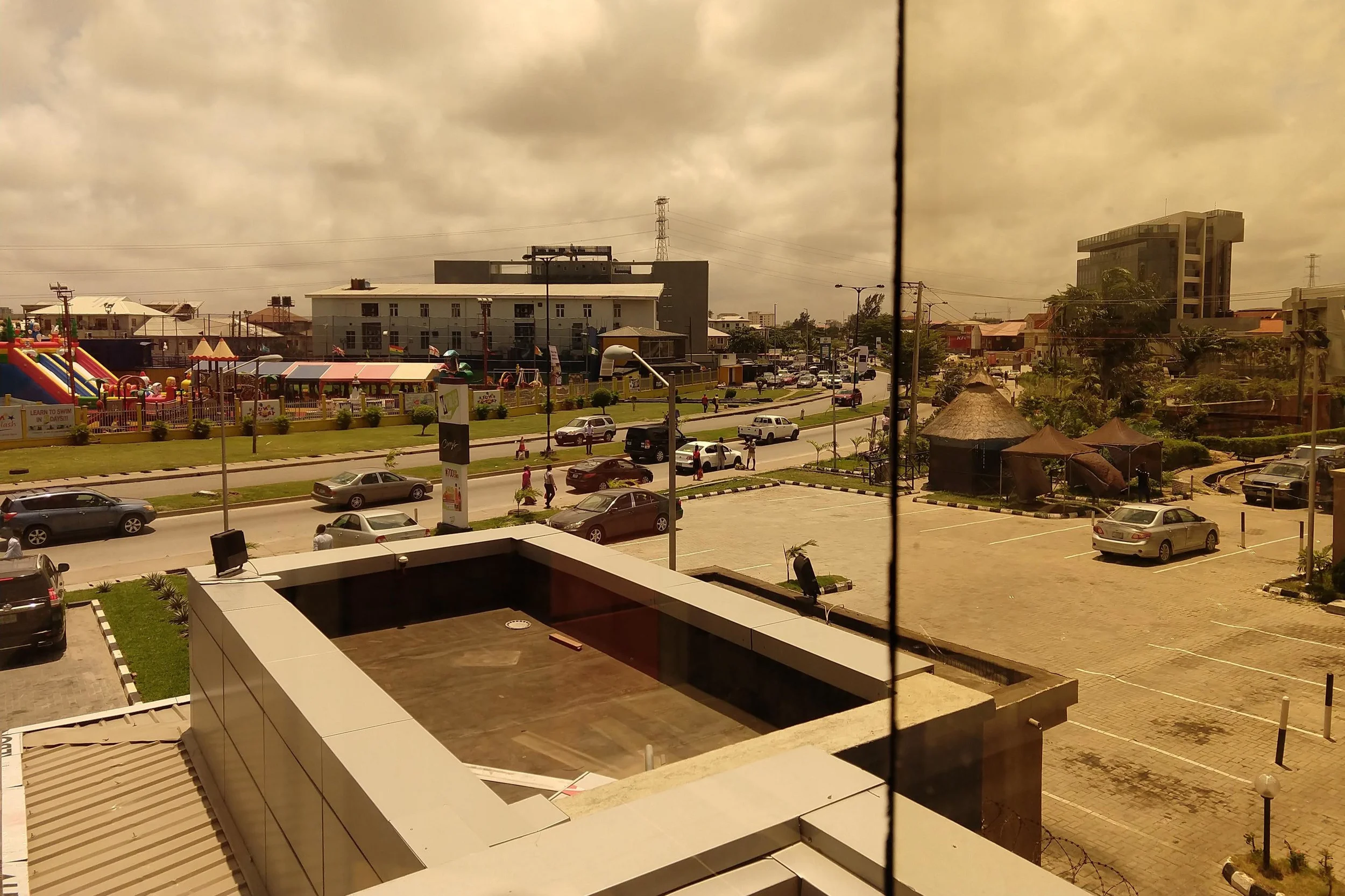 View from a Lagos bank.
