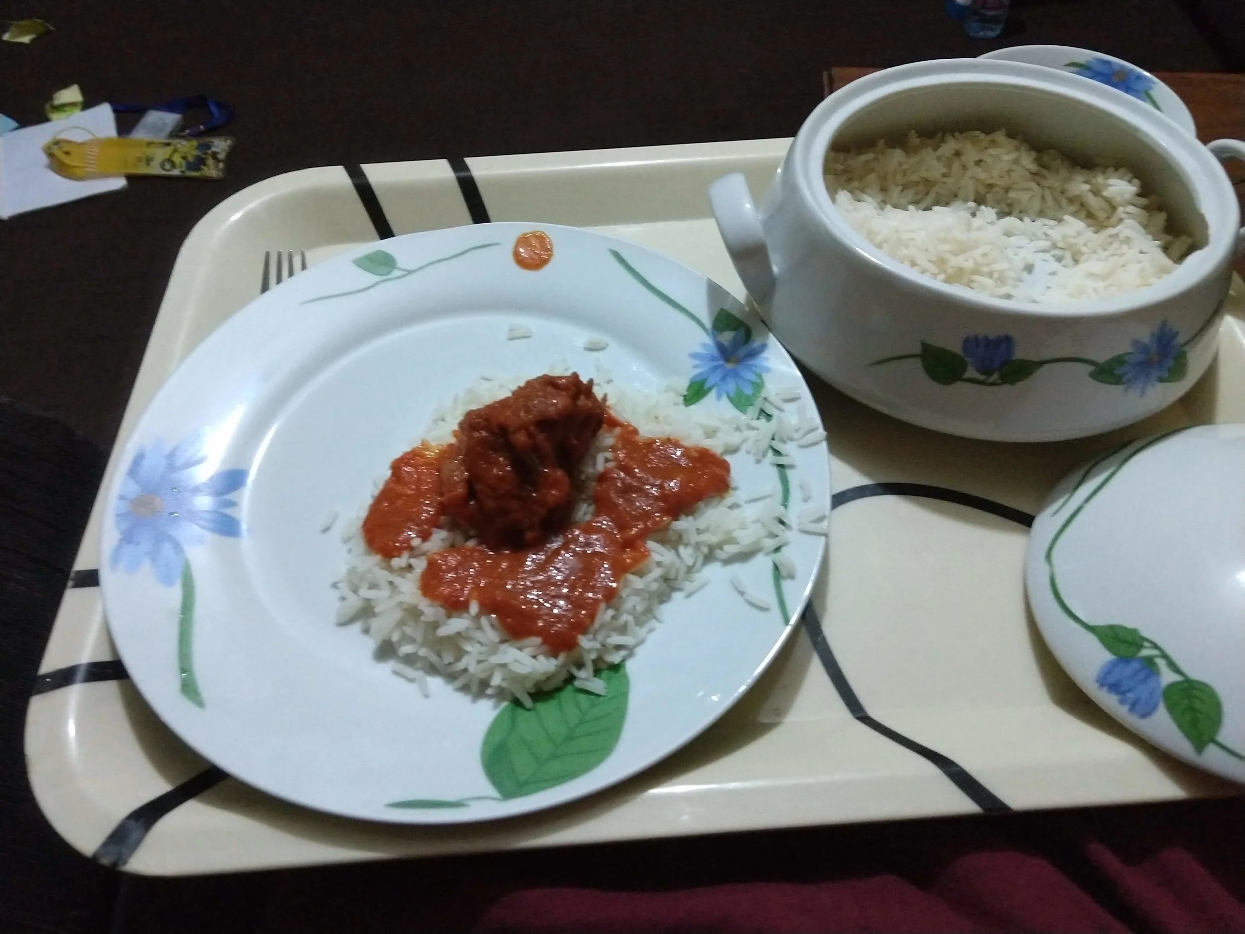 One of my first tastes of homemade Nigerian food.