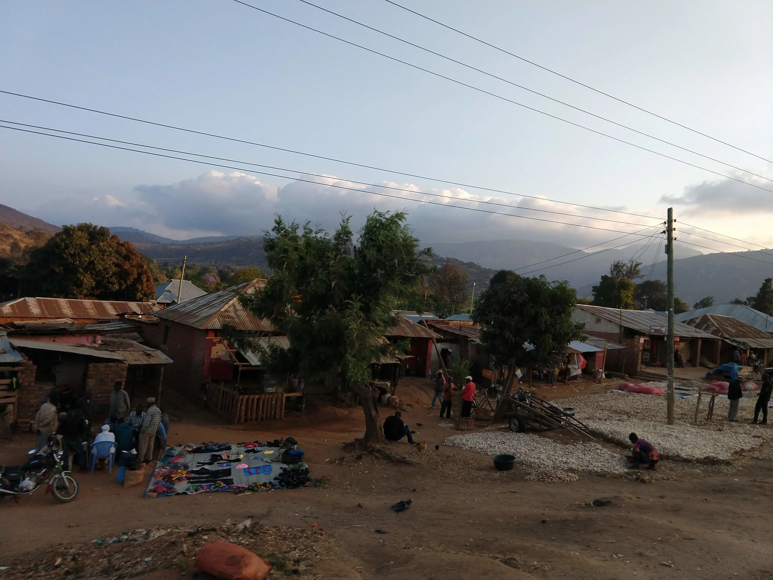Many different businesses and activities might occur on the side of a road in Tanzania (and most other parts of Africa that I saw).