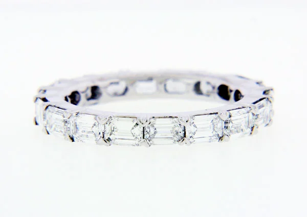 Emerald Cut Eternity Band
