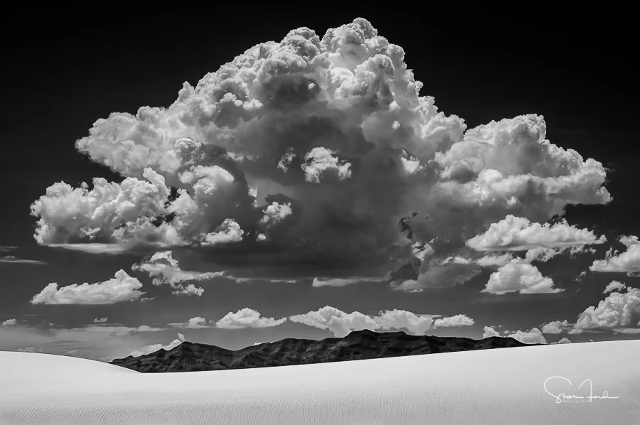 Cloud Over White Sands