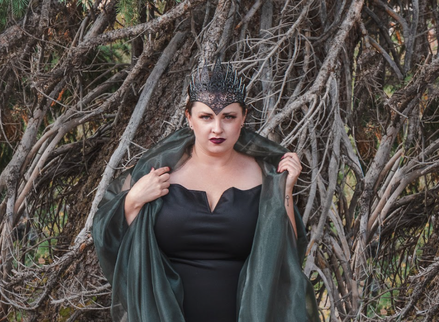 This proram is during the fall, hence a fun mean witch costume &amp; aesthetic.  Like, I could’ve used a photo of me in a blazer, but where’s the fun in that?!
