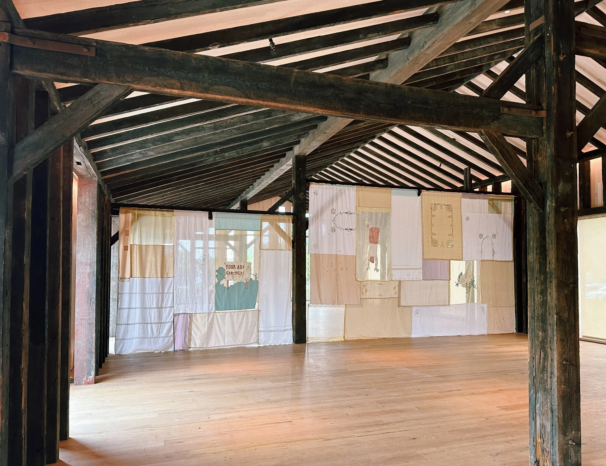 Custom fabric installation made for The Caboose in Hudson, NY. 2025.