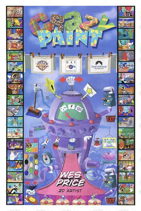 Crazy Paint: Interactive Warner Bros Coloring Book Videogame