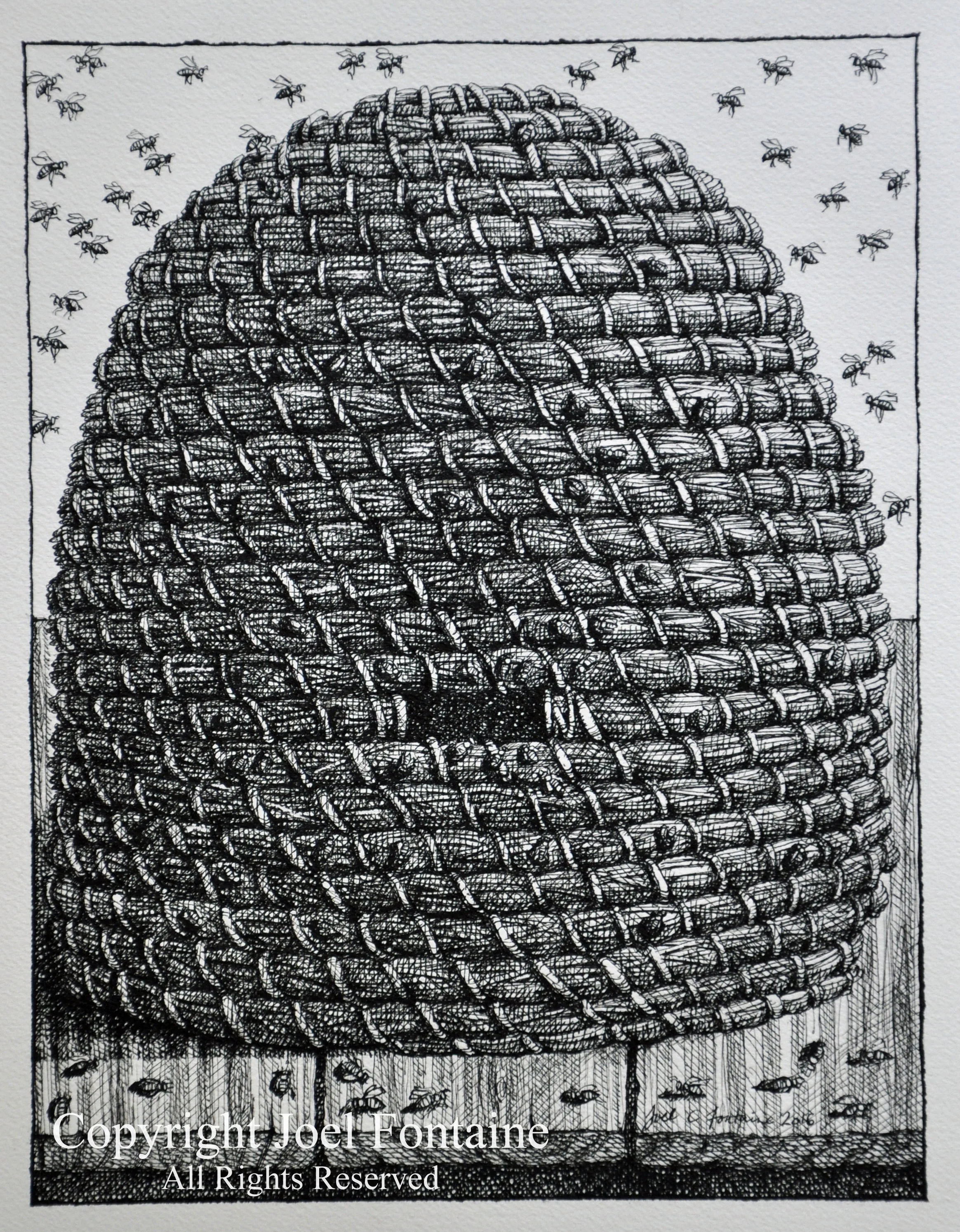 Straw Beehive