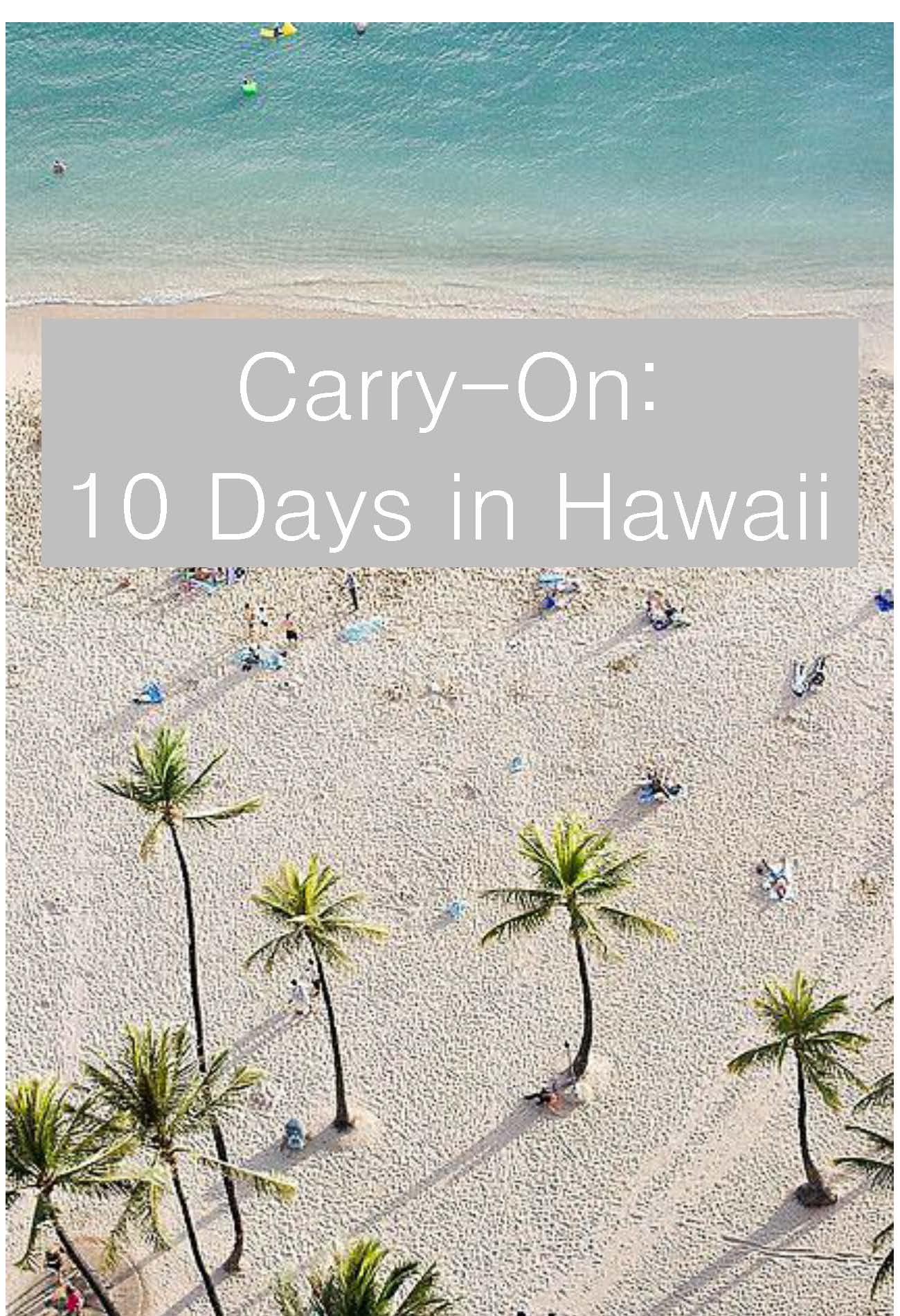 Carry On  //  Hawaii