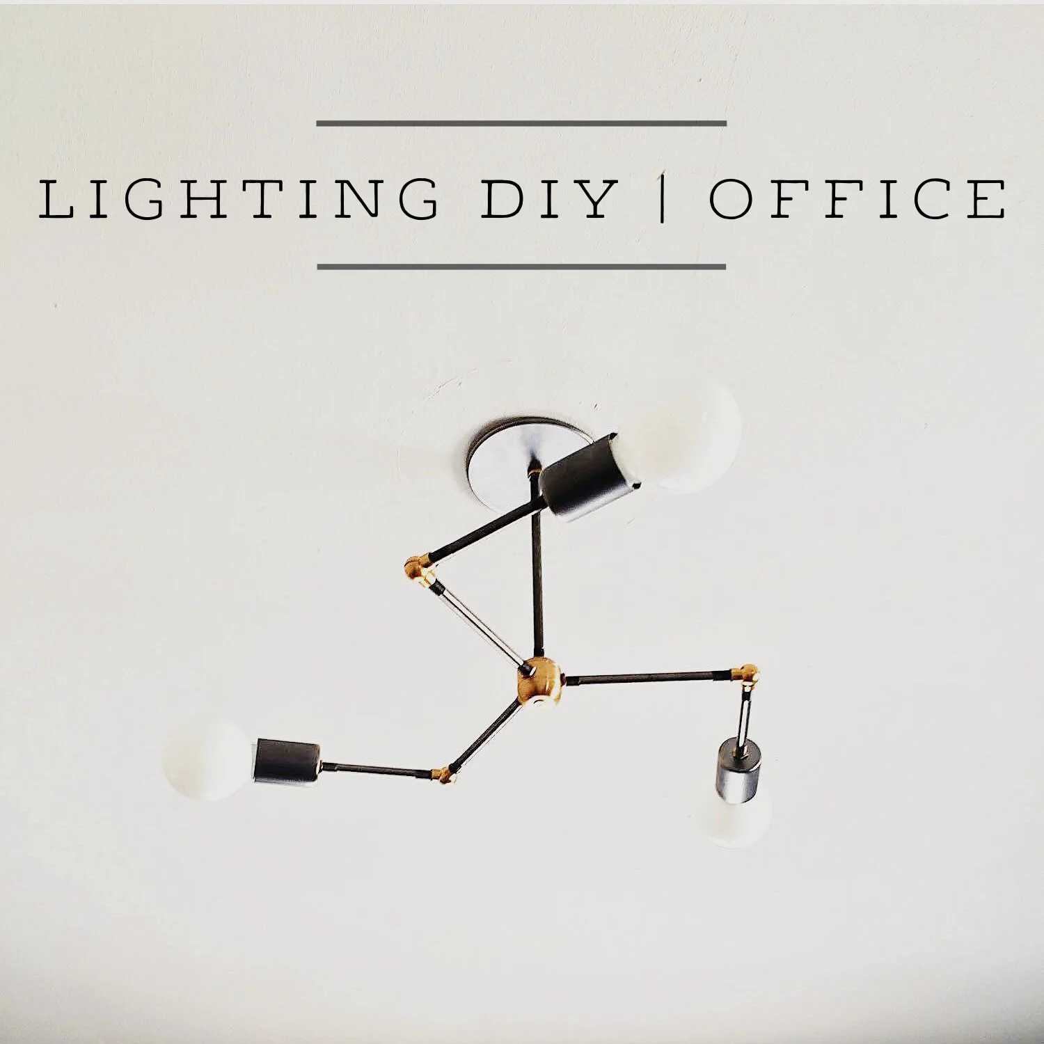 Lighting DIY  //  Office