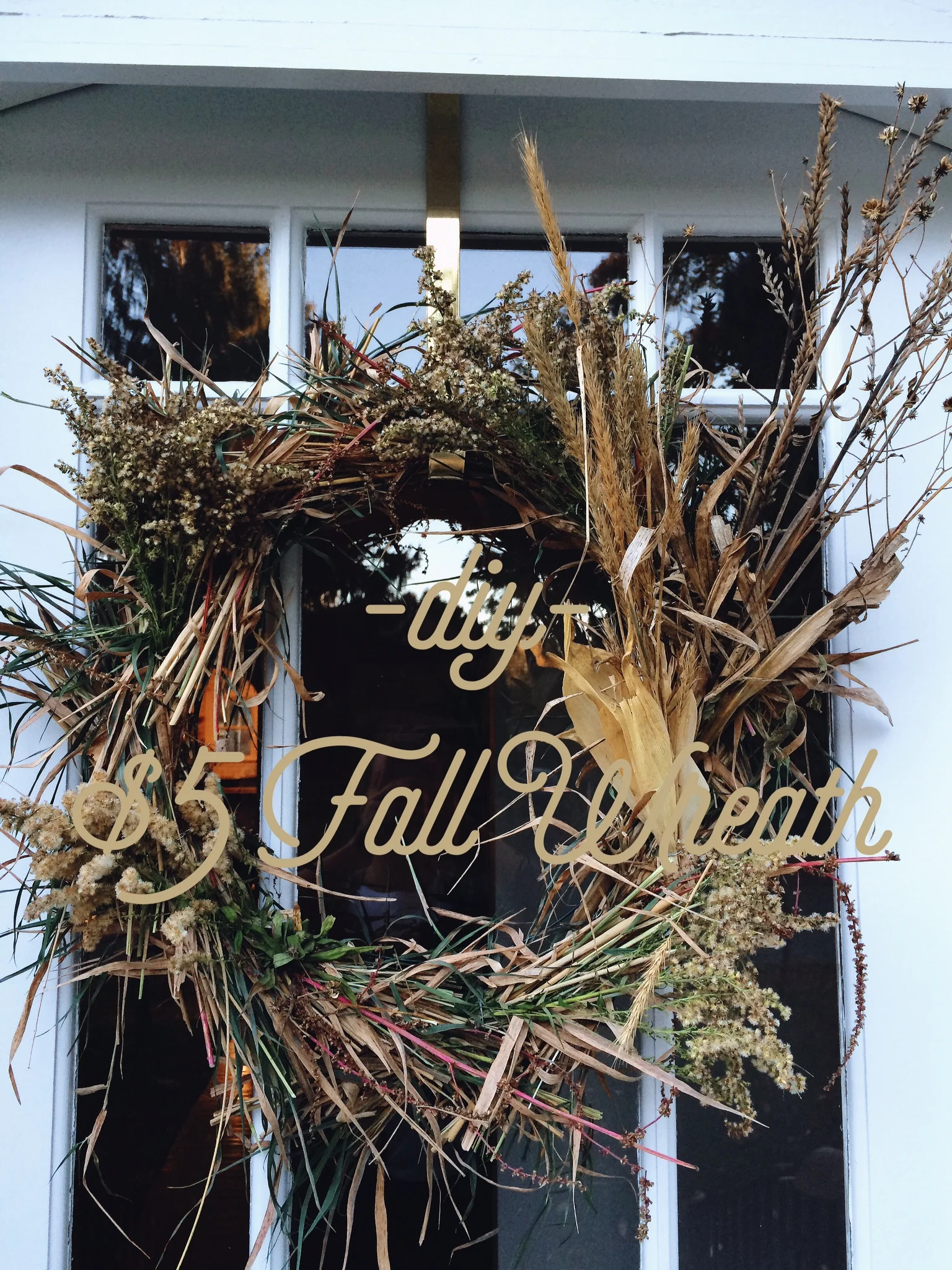 DIY $5 Fall Wreath
