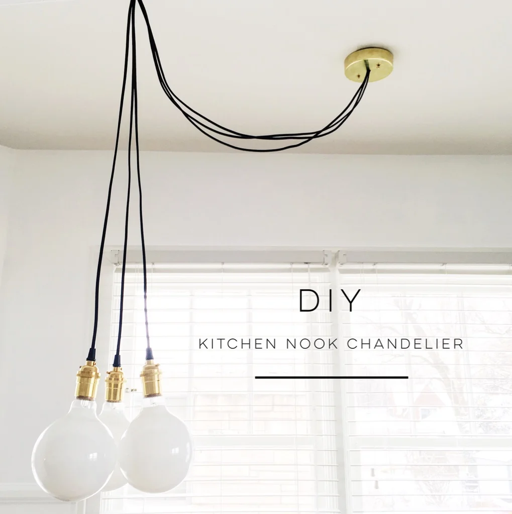 Lighting DIY | Kitchen Nook Chandelier