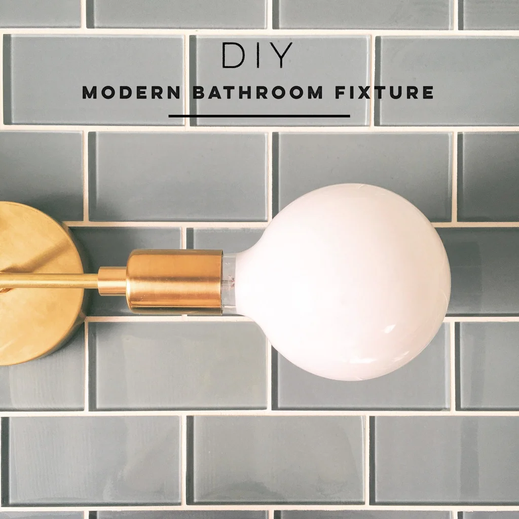 Lighting DIY | Modern Bathroom Fixture