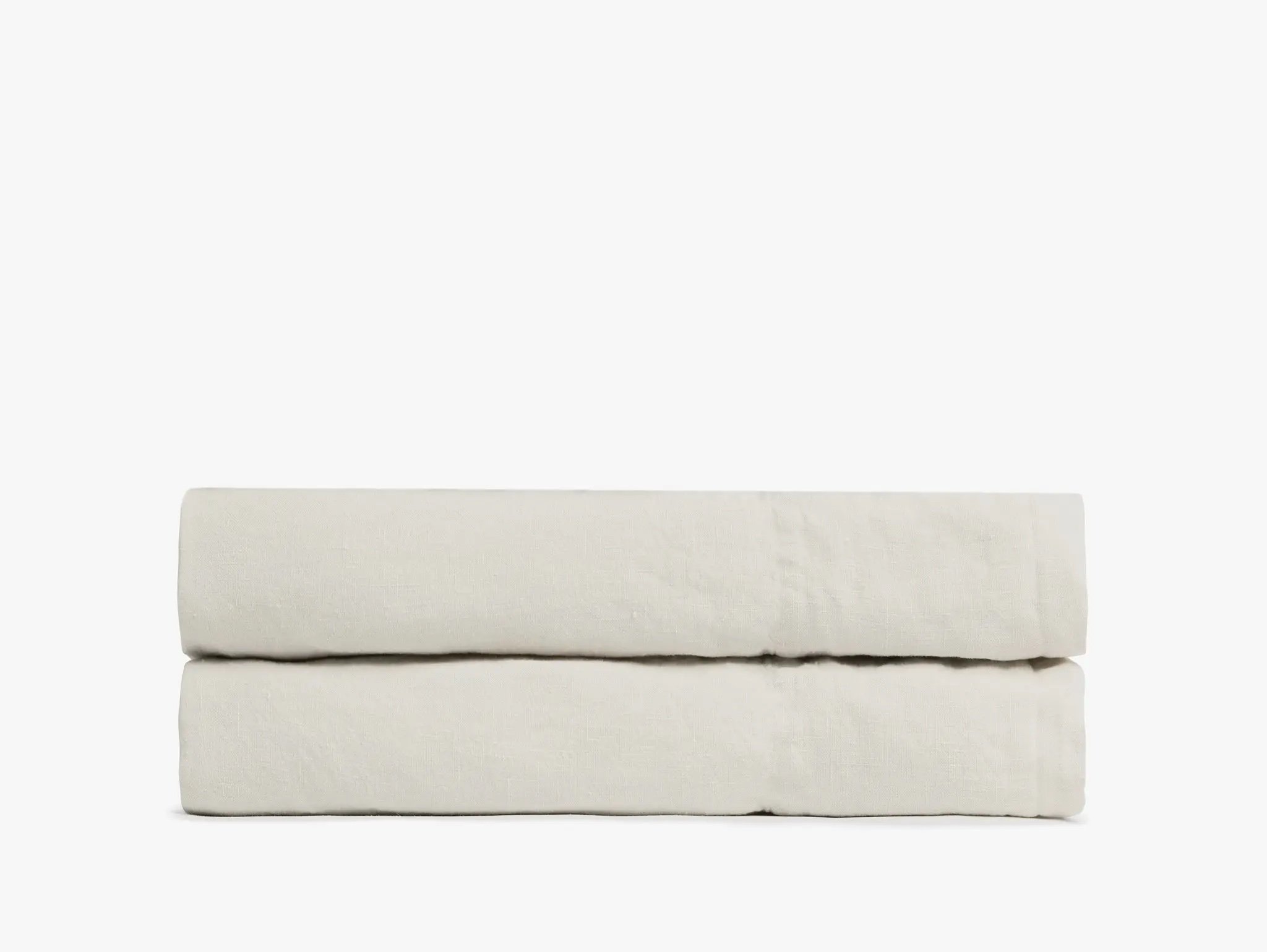 Linen Fitted Sheet Bone