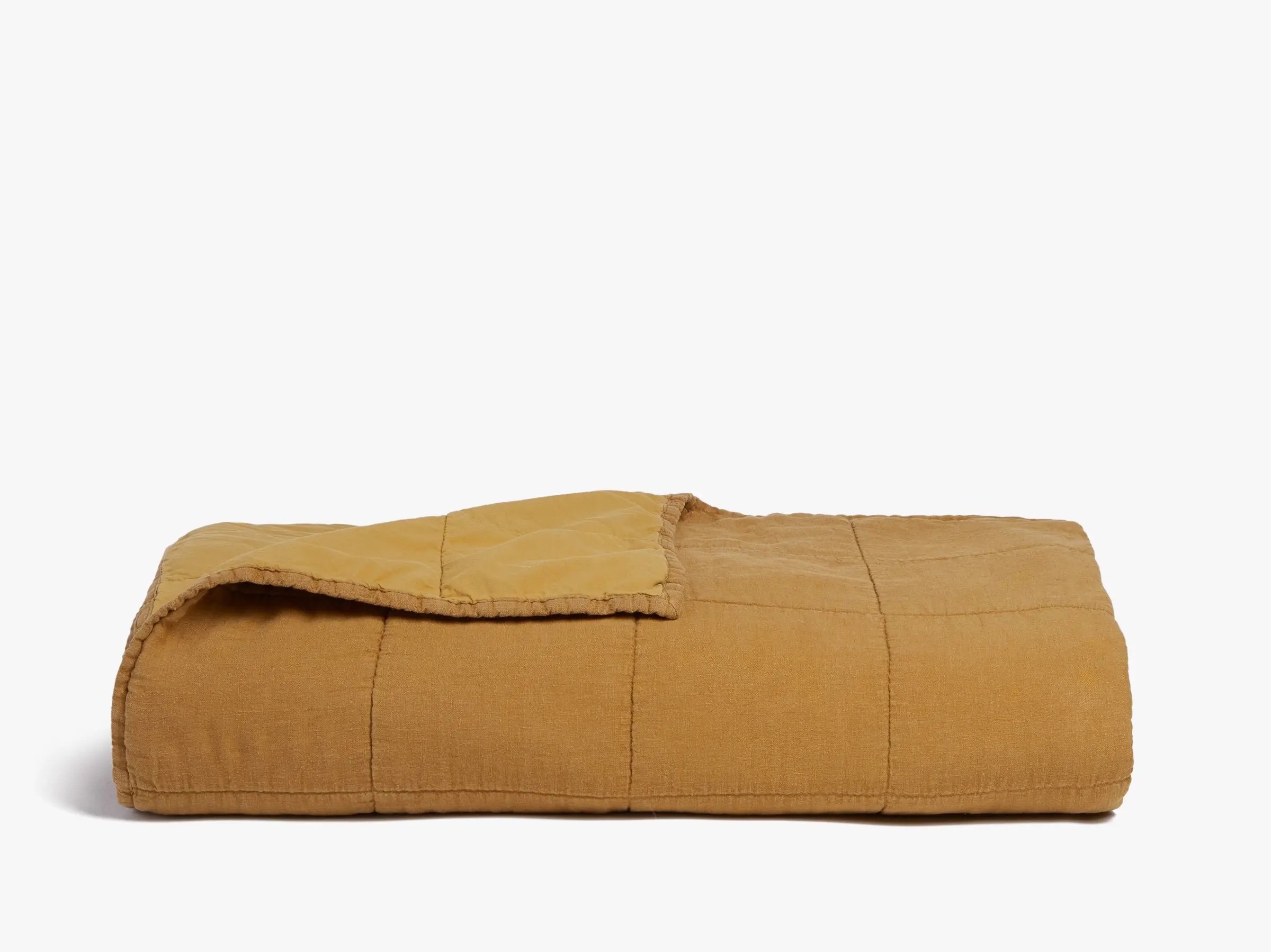 $289 | Linen Box Quilt Ochre