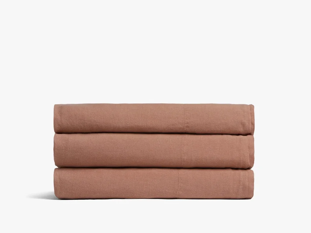 Linen Top Sheet Clay