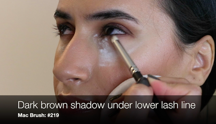 eyeshadow lower lash line