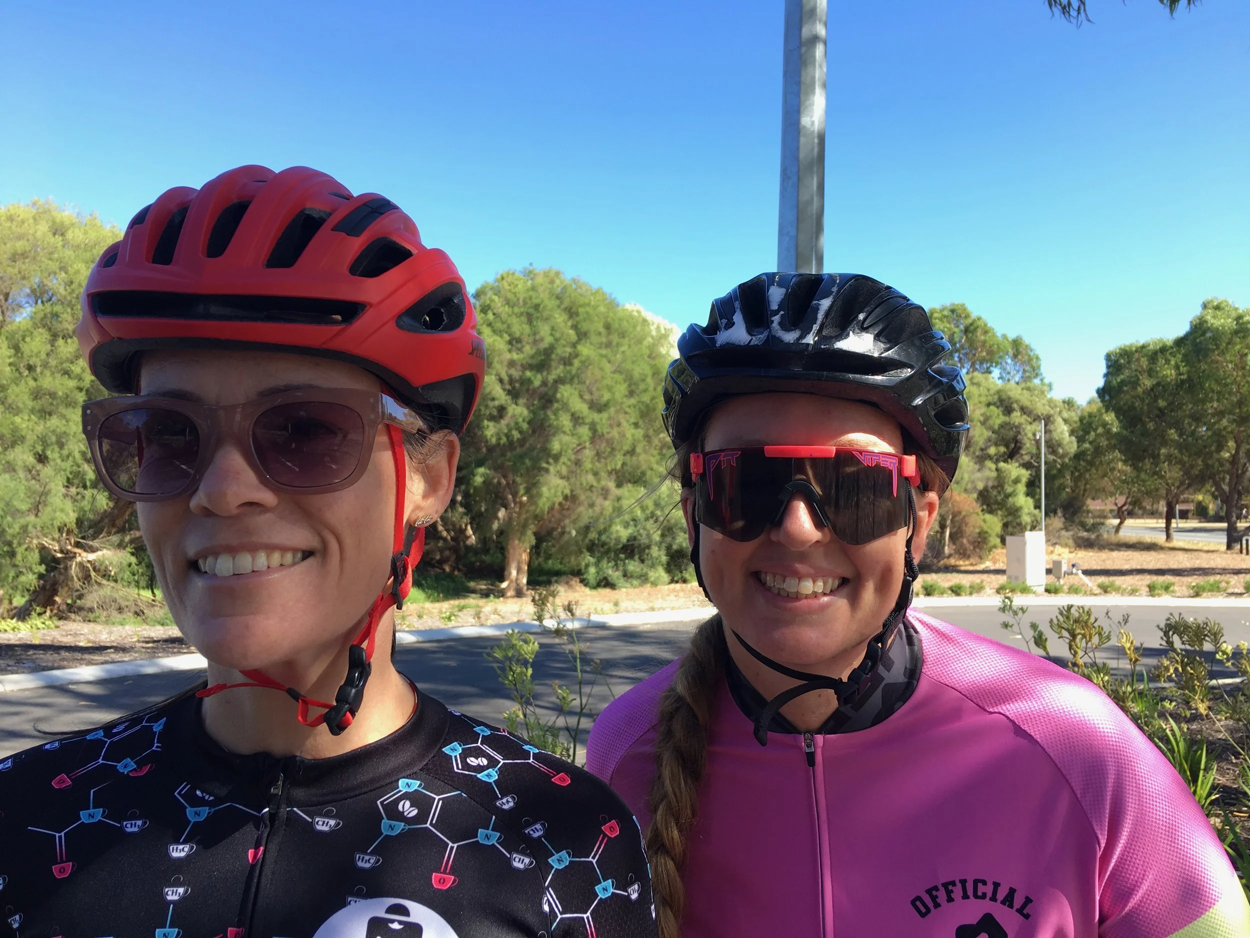Georgie (right) and Kylie.