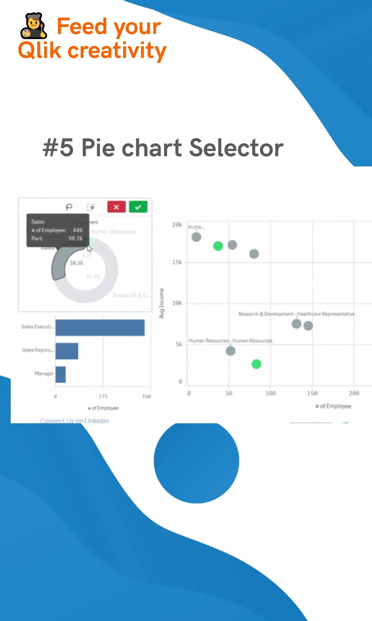 #5 Pie chart Selector in Qlik Sense