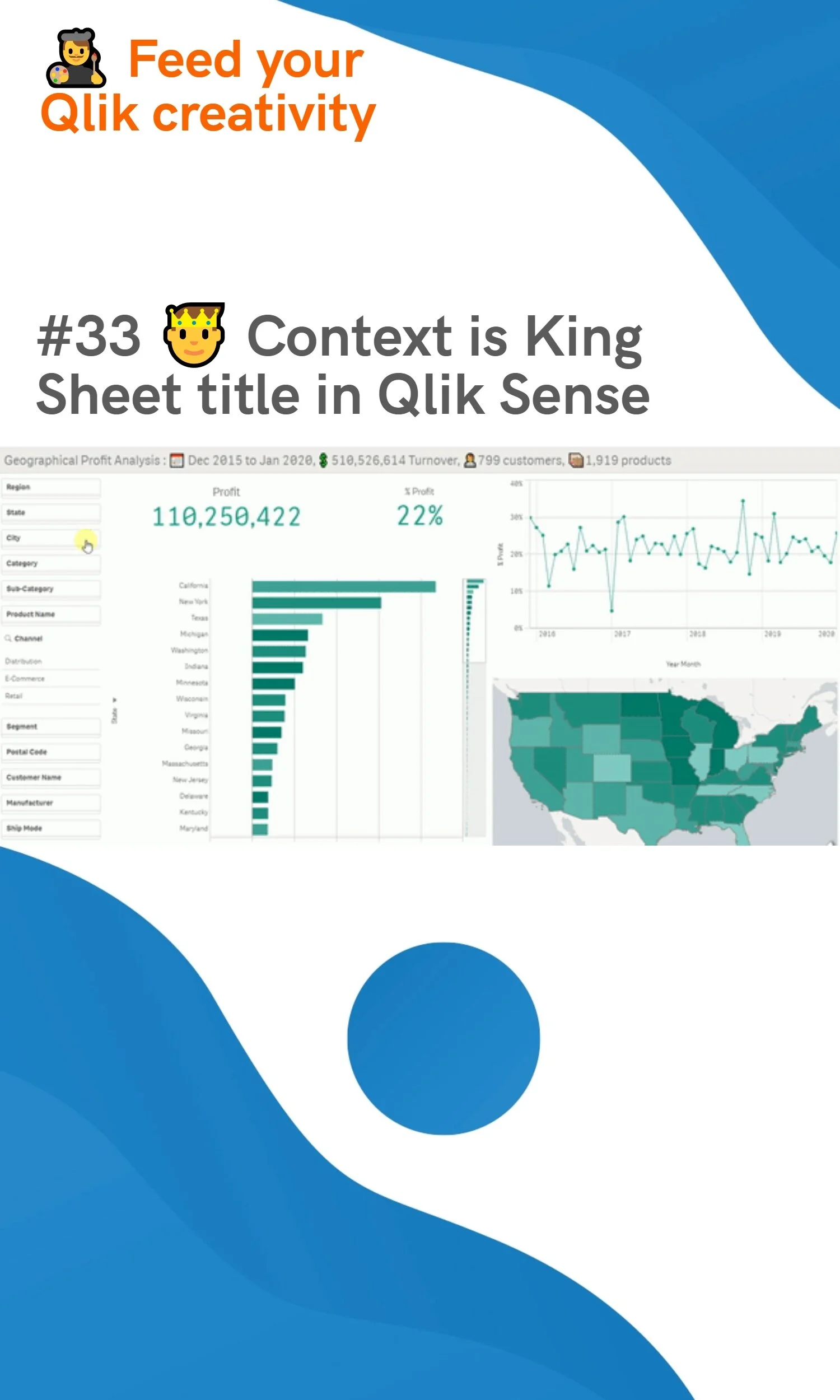 #33 🤴 Context is King - Sheet title in Qlik Sense