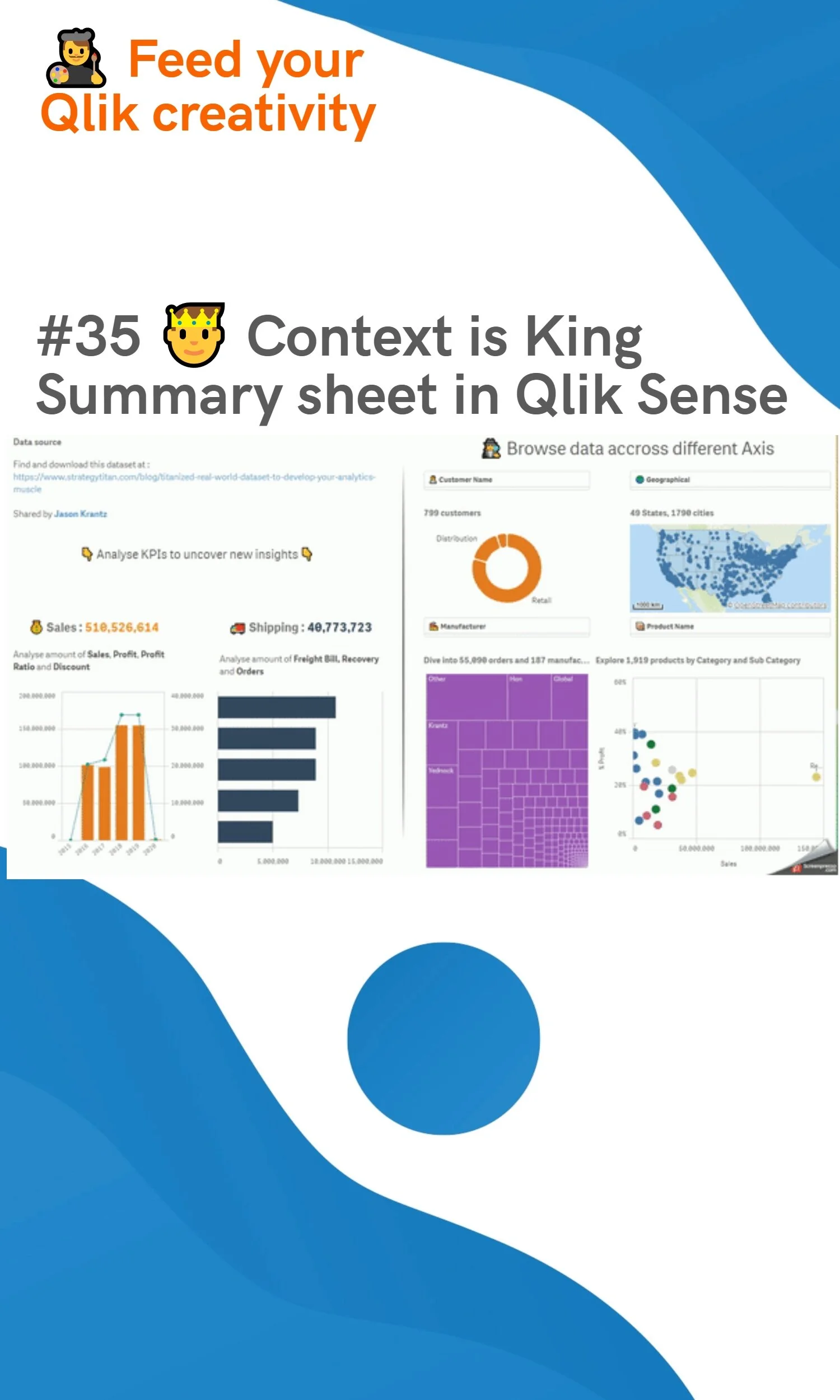 #35 🤴 Context is King - Summary sheet in Qlik Sense