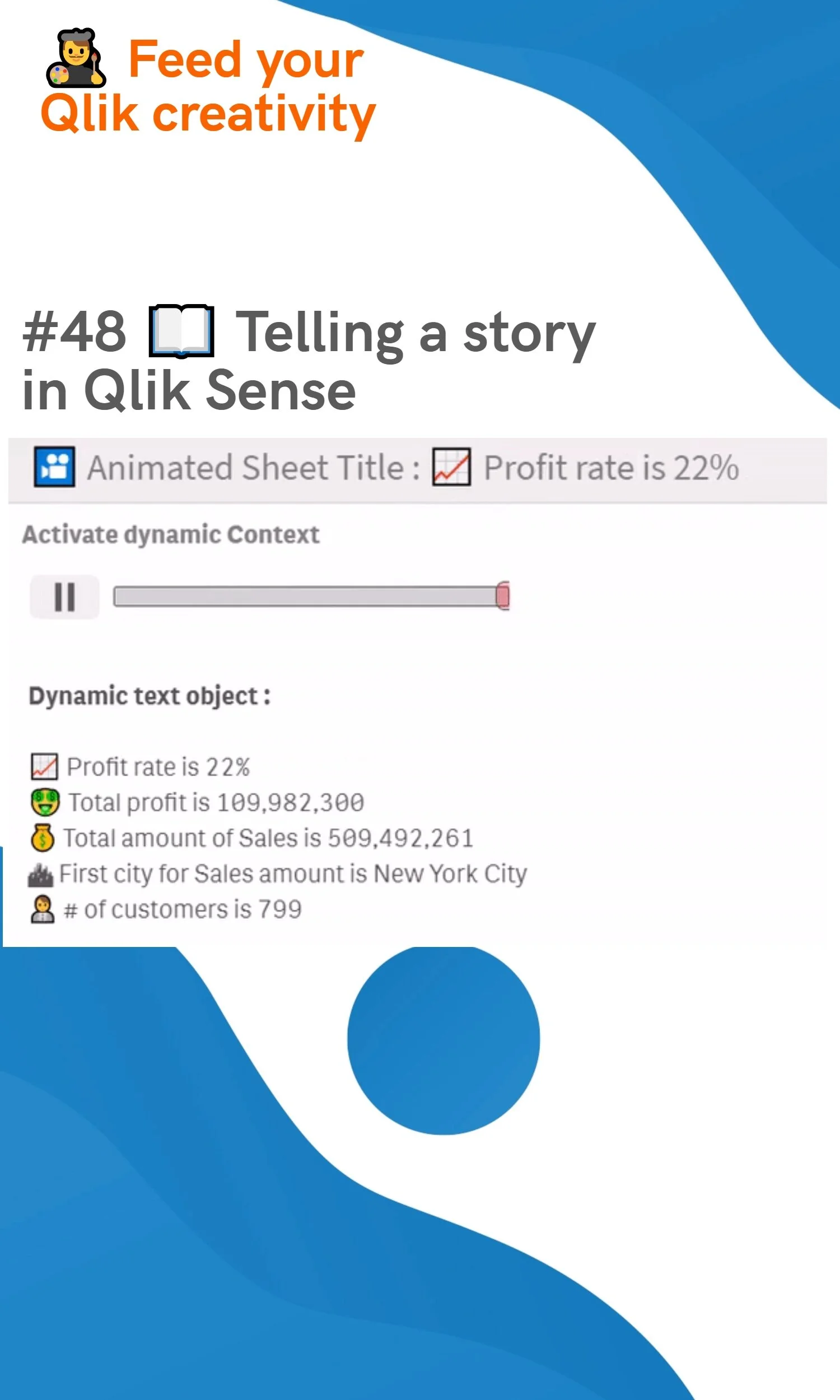 #48 📖 Telling a story in Qlik Sense