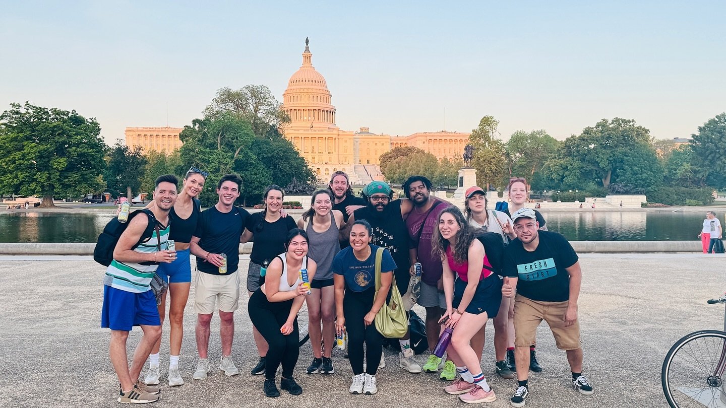 played our first @dcfray kickball game last night and met so many wonderful new people. we weren&rsquo;t expecting to be playing basement flip cup on a Thursday afterwards but we&rsquo;re not mad about it 🫶🏻