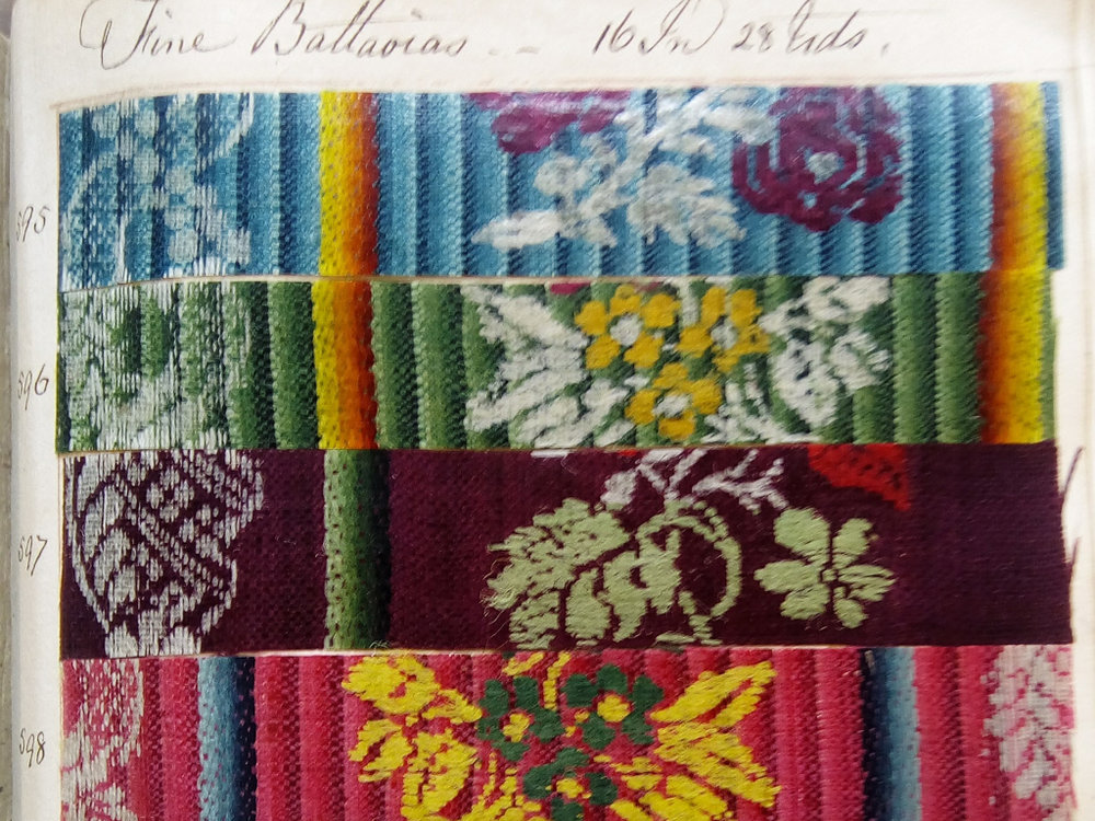  The pattern books hold a huge selection of woven designs, all with their own distinctive names and characteristic elements.  image courtesy Norfolk Museum Services 