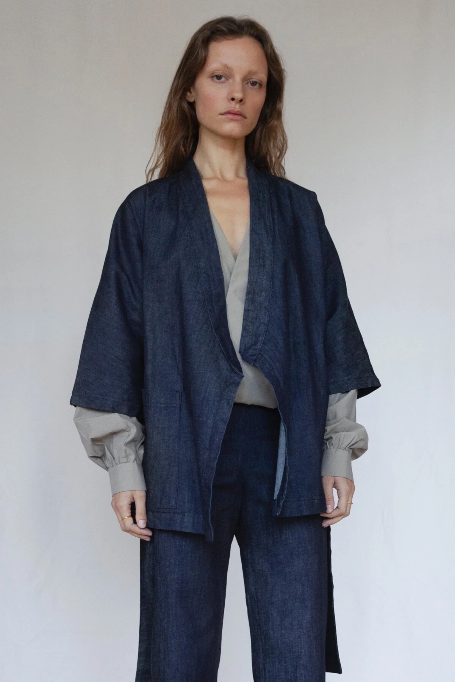 denim kimono jacket