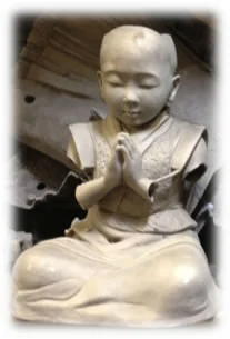 “Baby Buddha” sculpture before welding