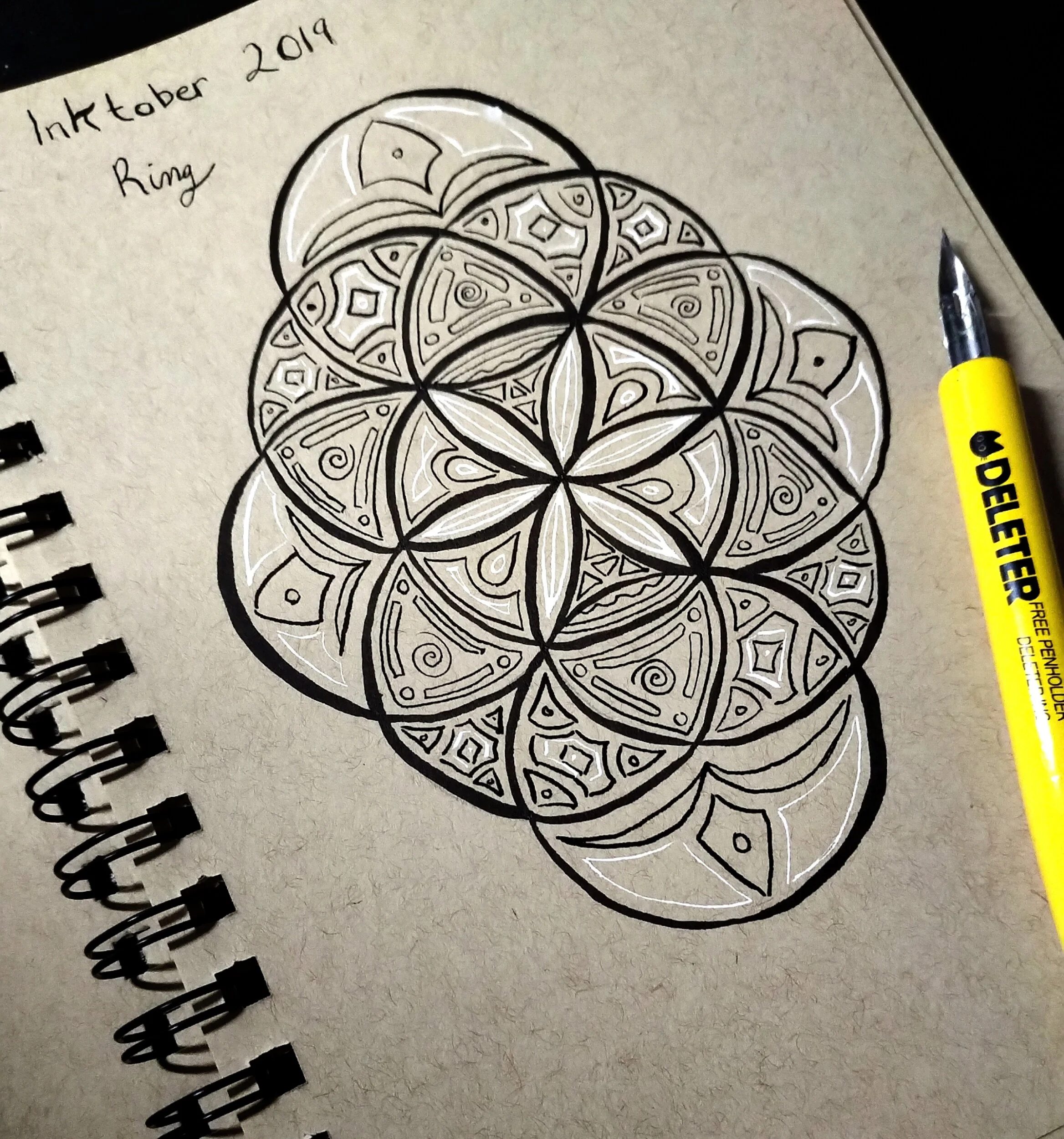 Inktober 2019 Day 1 Ring