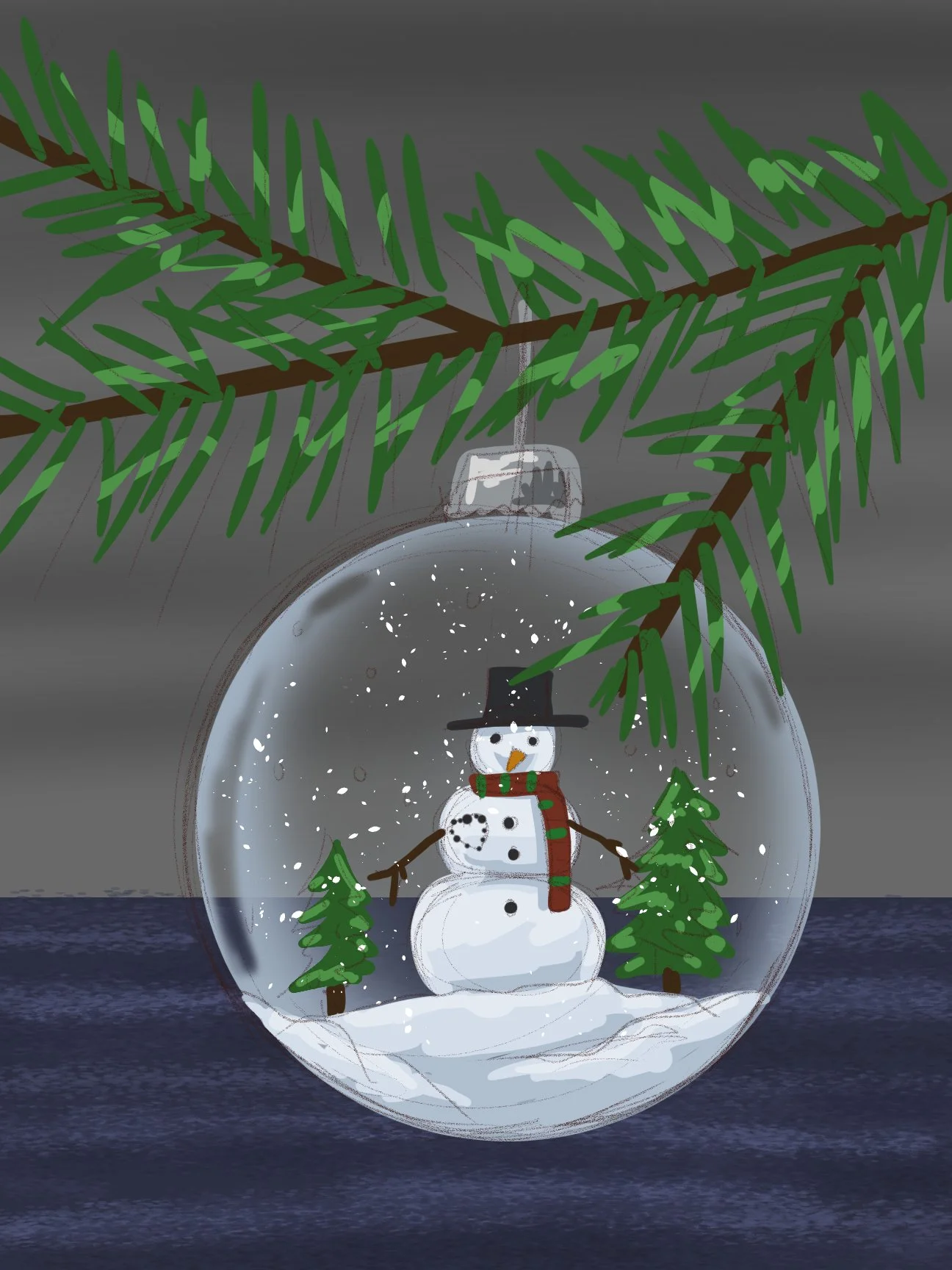 Snowman Globe Paint Night