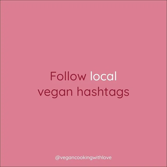 You'll discover new restaurants, events, and maybe even make a few vegan friends in your city or town. The one I follow in Richmond, VA is #rvavegan. Check to find out what the hashtags for your city and follow them.⁠
⁠
#govegan #goingvegan #vegancha