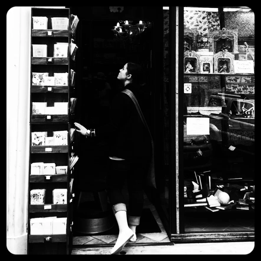 Our founder crafts her writing, whenever possible, with a pen. Her favorite hails from this stationery shop in Rome, Italy.