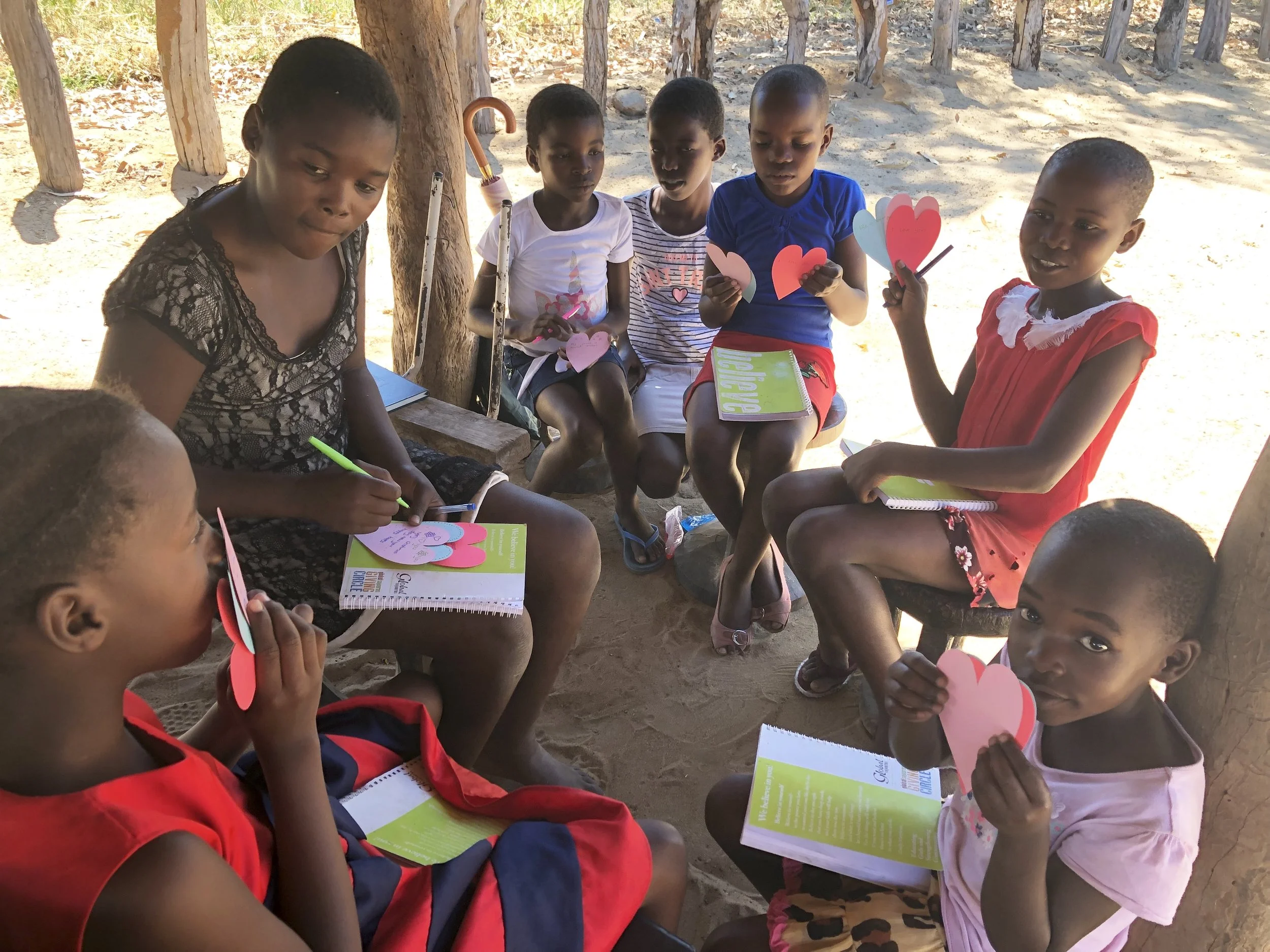 Here are some younger girls that are also very excited about the messages they received!