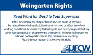 Know Your Weingarten Rights | Union Representation in Meetings — United ...