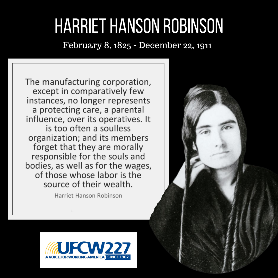 Women's History Month: Harriet Hanson Robinson