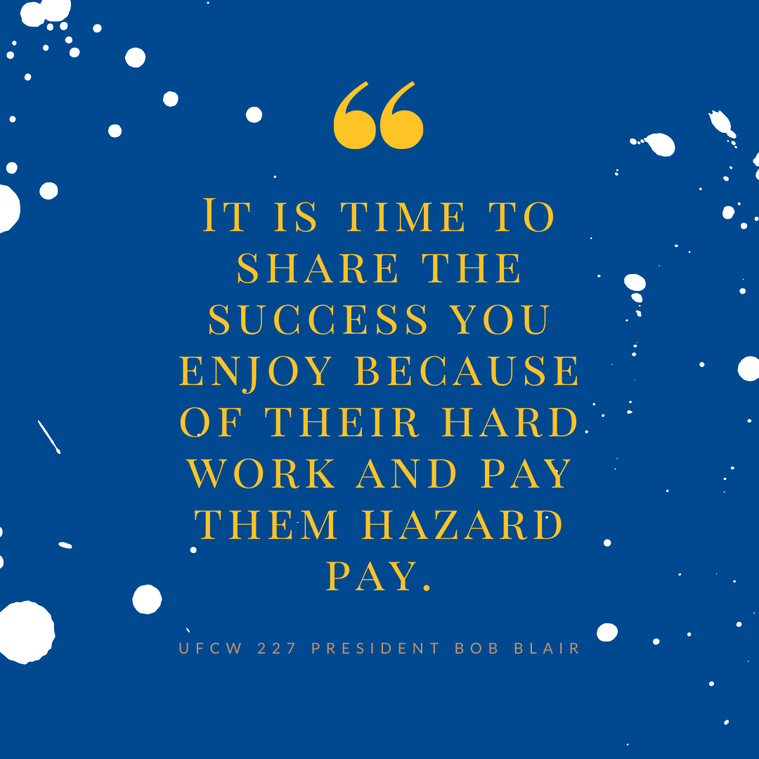 Letter to Kroger CEO: Our Members Deserve Hazard Pay