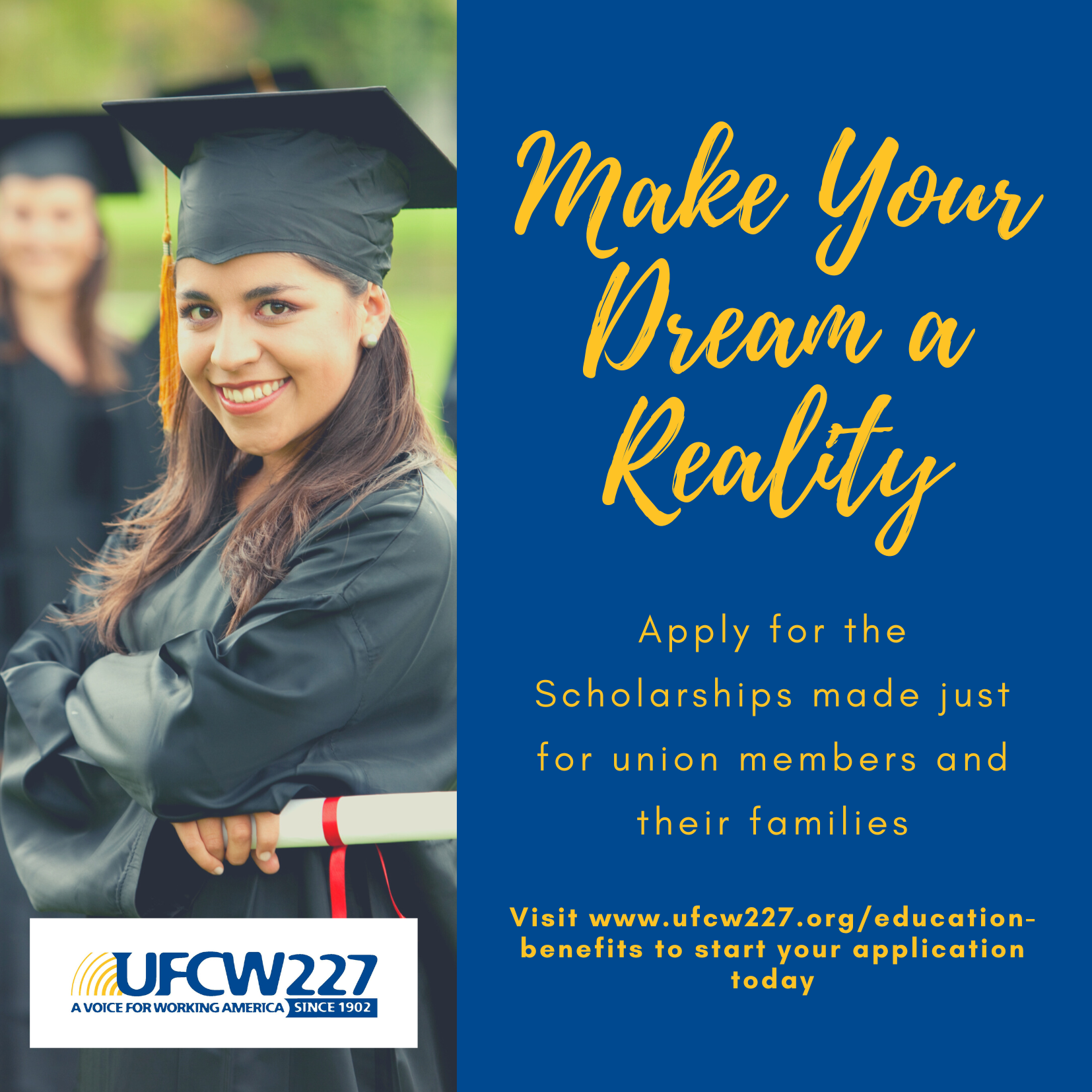 Apply for the UFCW 227 Scholarship