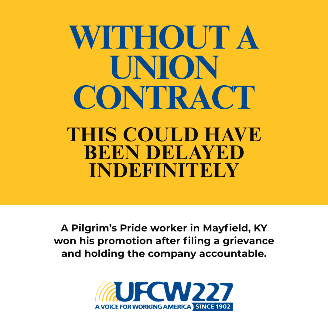 Union Grievance Wins Promotion at Pilgrim’s Pride in Mayfield KY