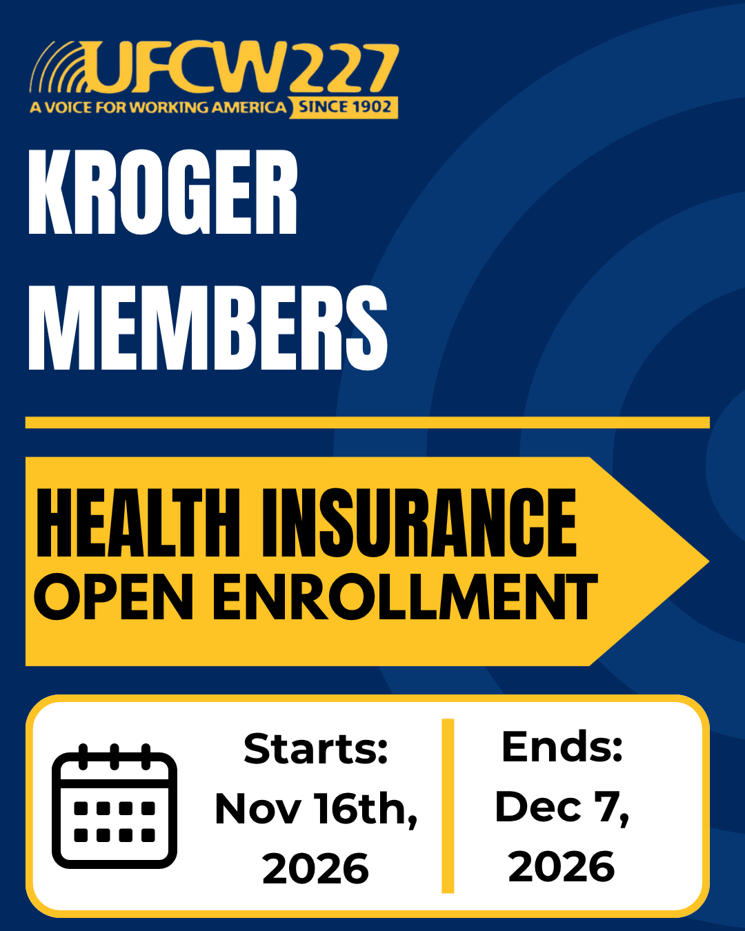Kroger Members: 2027 Health Insurance Open Enrollment Begins November 16