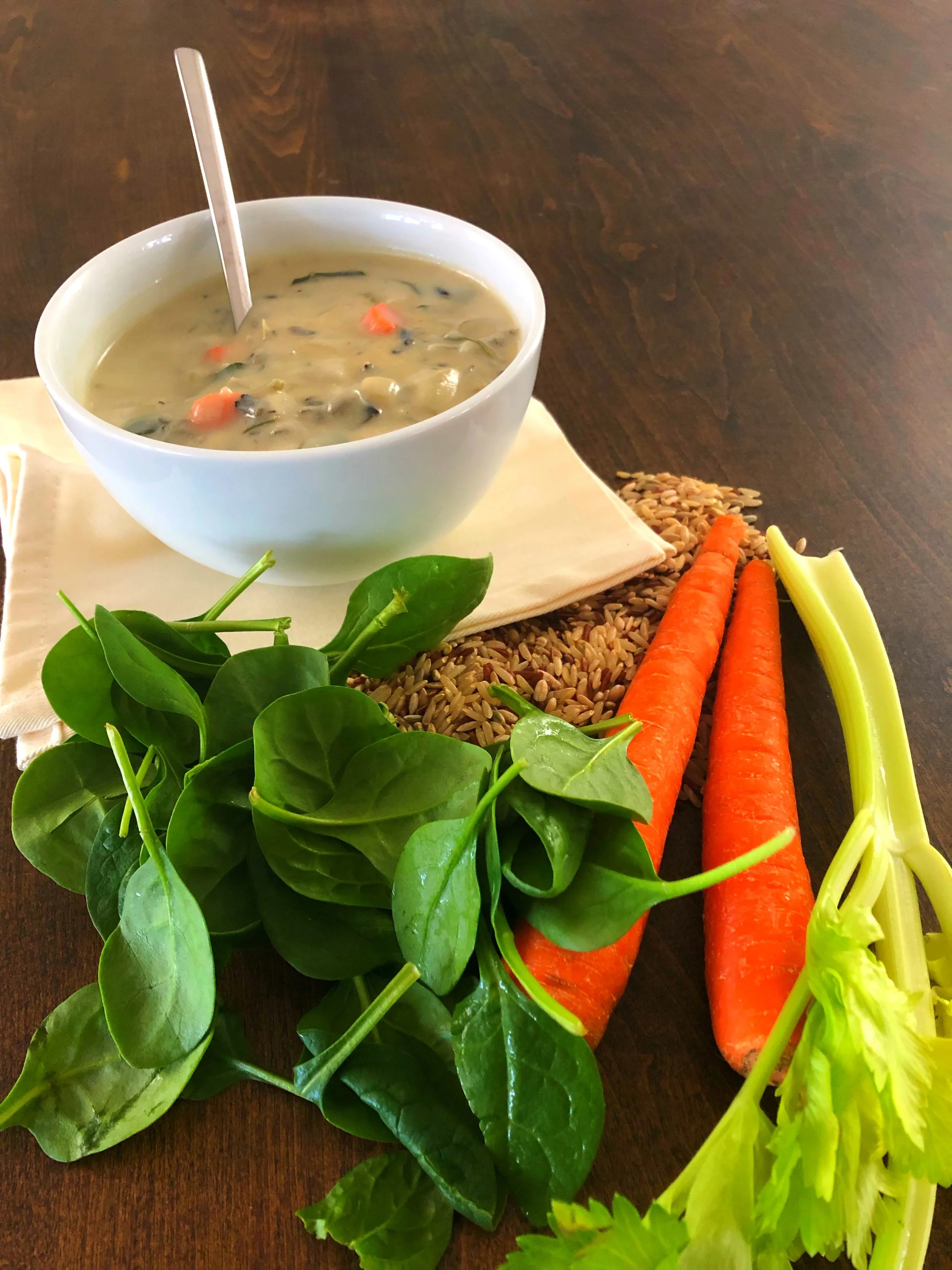 Vegan Cauliflower Wild Rice Soup That Doesn't Suck