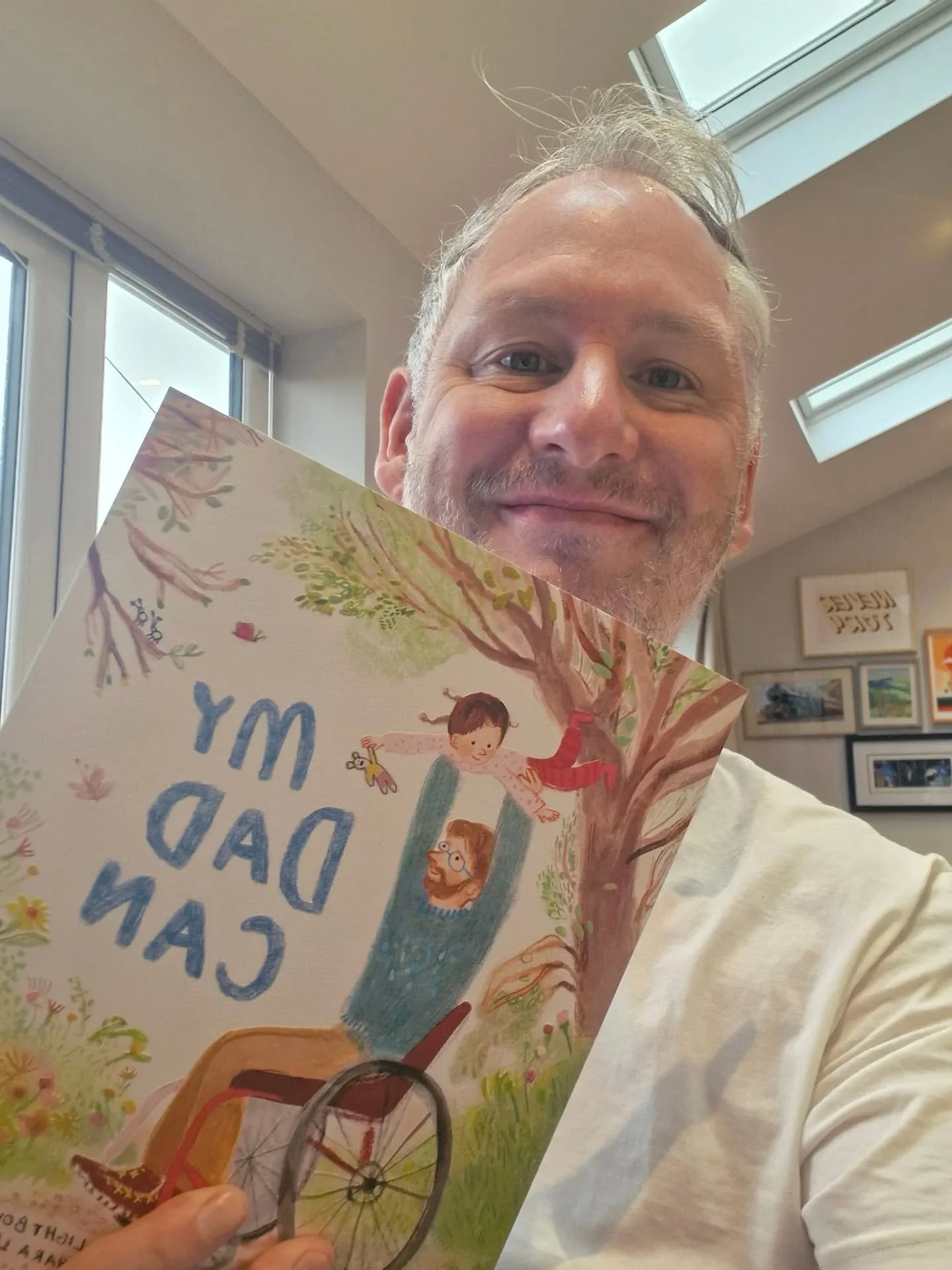 Publication day. My Dad Can is out today. You can find it online and in most bookshops. If it's not in a bookshop they'll be able to order it for you. My Dad Can is the celebration of being a disabled parent. I try and live by that each day. Today I'