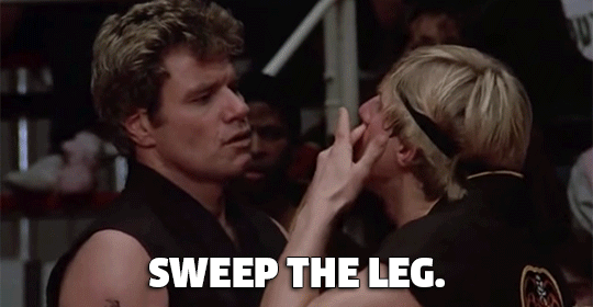 sweep the leg karate kid.gif